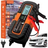 JMD-6S inteligentni polnilnik akumulatorja/prostovnik 6V/12V 6A z LCD, način popravila, AGM GEL WET, zimski/poletni način, (5000195751)