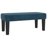 Box spring krevet s madracem tamnoplavi 90x190 cm baršunasti | shoptok.hr