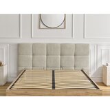 Bobochic Paris Bež podstavljeni tapecirani/od iverice bračni krevet s prostorom za odlaganje s podnicom 180x200 cm Kumo – | shoptok.hr