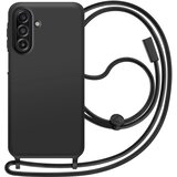 AVIZAR Ovitek za Samsung Galaxy A17 Silikonski z Vrvico za Okoli Vratu, Črna, (5000190233) | Shoptok.si