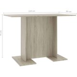  Blagovaonski stol boja hrasta sonome 110 x 60 x 75 cm iverica | shoptok.hr