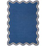Flair Rugs Temno modra ročno tkana preproga iz mešanice volne 120x170 cm Rivo Wool – Cene