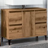 vidaXL Ormarić za sudoper Artisan hrast 80x33x60 cm izrađeno drvo Cijene