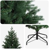  Umjetno božićno drvce s nogom 210 cm PVC i metal Zelena - Zelena 210 cm bez LED svjetala | shoptok.hr