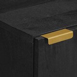  Komoda crna 40x33x75 cm od konstruiranog drva | shoptok.hr