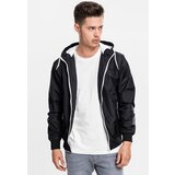 Urban Classics Plus Size Contrast Windrunner blk/wht Cene