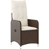 vidaXL 9-dijelni vrtni bistro set od poliratana s jastucima smeđi | shoptok.hr