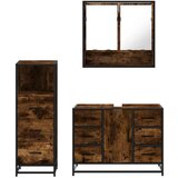  3-dijelni set kupaonskog namještaja boja hrasta drveni | shoptok.hr