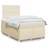 vidaXL Krevet s oprugama i madracem krem 120 x 200 cm od tkanine | shoptok.hr