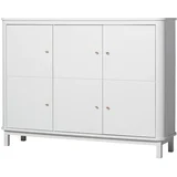 trodijelna komoda multi white