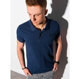 Ombre Muška polo majica S1374 crna plava | siva Cene
