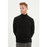 Trendyol Black Men's Slim Fit Turtleneck Knitwear Sweater Cene