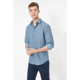 Koton Men's Classic Collar Long Sleeve Patterned Shirt | Shoptok.si