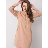 Fashion Hunters Camel cotton dress | shoptok.hr