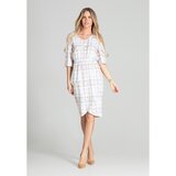 Figl Ženska haljina M702 bela | siva Cene