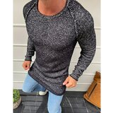 DStreet Crni muški džemper WX1583 crna | siva cene