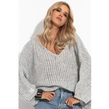 Fobya Woman's Sweater F1256 Cene