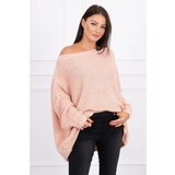 Kesi Sweater Oversize powdered pink Cene