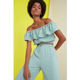 Trendyol Mint Carmen Collar Blouse | Shoptok.si