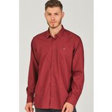 Dewberry G725 MEN'S SHIRT-BURGUNDY Cijene