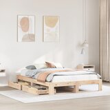 vidaXL Okvir kreveta bez madraca 140 x 200 cm od masivne borovine Cijene