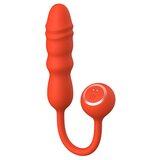 CHISA NOVELTIES Chisa Kissen Glitz Vibration + Thrusting Dual Orgasm Vibrator Red Cene