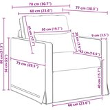  Set sofe 2 pcs Krema 158 x 78 x 80 cm tkanina | shoptok.hr