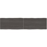 Stolna Mizna plošča temno siva 160x40x4 cm obdelana trdna hrastovina, (20979570) Cene