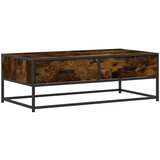 vidaXL Stolić za kavu boja hrasta 100 x 50 x 35 cm od drva i metala | shoptok.hr