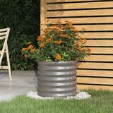 Maison Chic Visoka greda - Greda - Cvetlični Lonec iz prašno premazanega jekla 40x40x36 cm siva, (21788943) | Shoptok.si