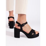 Shelvt Women's suede stiletto sandals | Shoptok.si