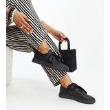Gemre Black Lace Slip-On Sneakers Segana | Shoptok.si