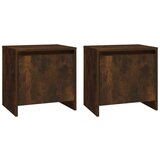 Maison Chic Dvo delni komplet Nočne omarice - Nočne mize dimljeni hrast 45x34x44,5 cm iverna plošča, (21687527) Cene
