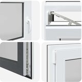  Kletno okno "RISOR" 110x50 cm vrtljivo-nagibno DIN levo antracitno | Shoptok.si