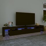 vidaXL TV ormarić s LED svjetlima crni 260x36,5x40 cm | shoptok.hr