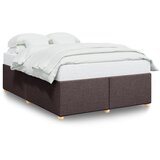Maison Chic Posteljni okvir - Dvoposteljna postelja - Zakonska postelja brez vzmetnice temno rjav 140x190 cm blago-J12798, (21775298) | Shoptok.si