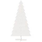 vidaXL Lesena novoletna jelka za okras bela 180 cm trdna borovina | Shoptok.si