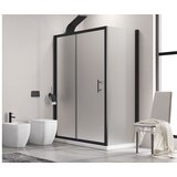 Karag kotna tuš kabina Flora 500 Nero Satin, črna, 80x110x190 cm, TKFL500NS80X110 | Shoptok.si