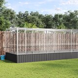 vidaXL Kavez za ptice s produžetkom srebrni 1246x207x212 cm čelični Cijene