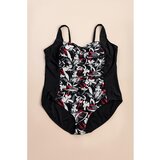 Fenzy Plus Size Kopalke S Cvetličnim Potiskom, Črne | Shoptok.si