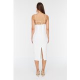 Trendyol Ecru Neck Detailed Haljina bela | krem | ePonuda.com