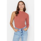 Trendyol Cinnamon Single Sleeve Ribbed Knitted Body Cijene