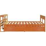  Okvir kreveta bez madraca voštano smeđi 140x190 cm od borovine | shoptok.hr