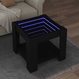  Stolić za kavu LED crni 53x53x45 cm od konstruiranog drva | shoptok.hr