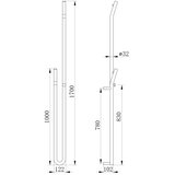Sapho električni sušač peškira sa tajmerom duopasso 45W 170x12 cm sjajni hrom | Eponuda.com