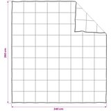  Set deka 2 kom. 260 x 240 cm Sve sezone Kapok vlakno Bež | shoptok.hr
