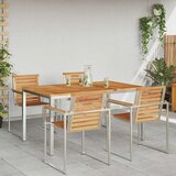  TrpezarijskiStol Smeđa 150 x 90 x 75 cm Čvrsto teak drvo | Eponuda.com
