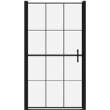  Vrata za tuš od kaljenog stakla 100 x 178 cm crna | shoptok.hr