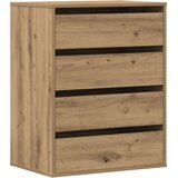  Kutna komoda s ladicama boja artisian hrast 60x41x76 cm drveni | shoptok.hr