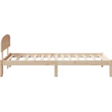 vidaXL krevetni okvir s uzglavljem 90x200 cm od masivnog bora | shoptok.hr